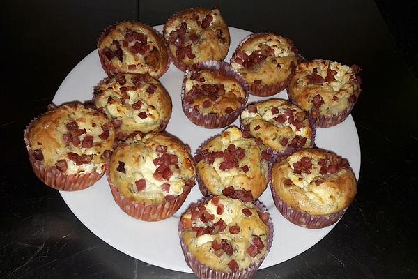Savory Muffins with Feta Cheese