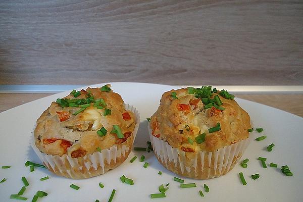 Savory Paprika-olive-feta-muffins