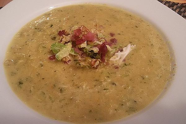 Savory Soup with Curry Cream