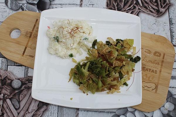 Savoy Cabbage in Pan