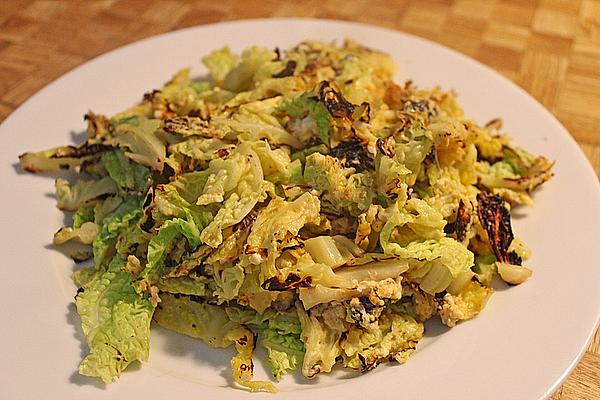 Savoy Cabbage with Egg