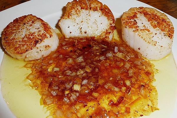 Scallops with Orange and Ginger Sauce