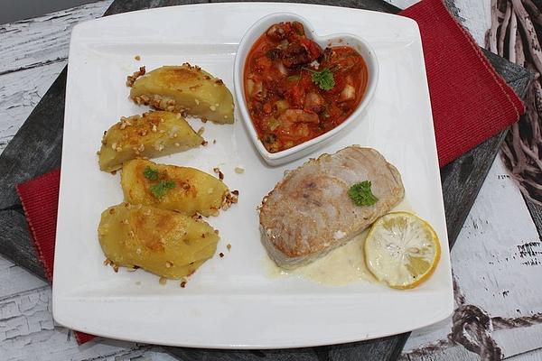 Scampi with Paprika – Onion – Sauce