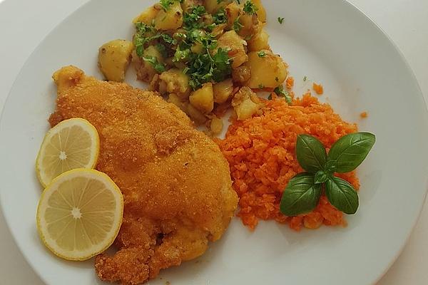 Schnitzel with Fried Potatoes