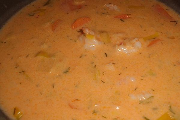 Schnuckis Cream Soup with Prawns