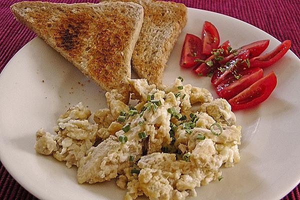 Scrambled Eggs with Salted Herring