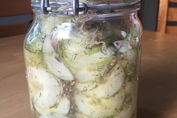 Shake Cucumbers with Garlic As Grill Side Dish