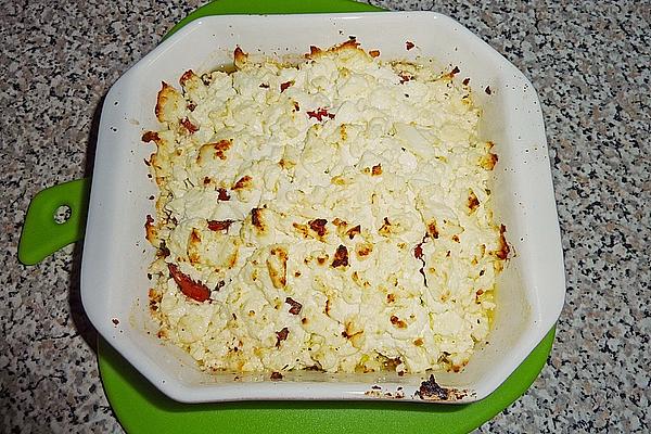 Sheep Cheese Gratin with Tomatoes