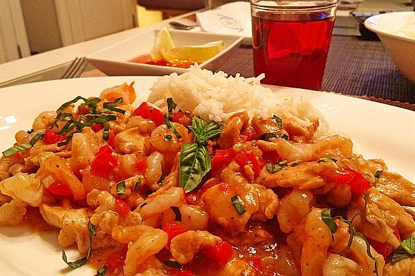 Shrimp – Chicken – Chili – Pan
