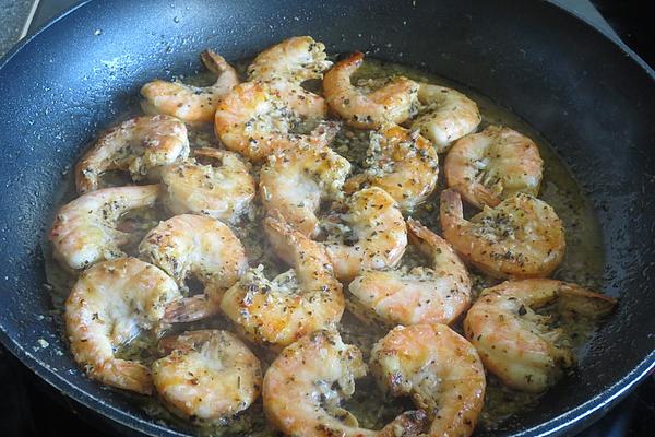 Shrimp Pan with Herbs