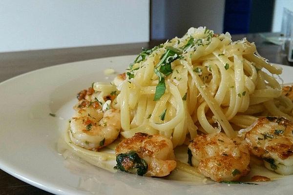 Shrimp with Linguine