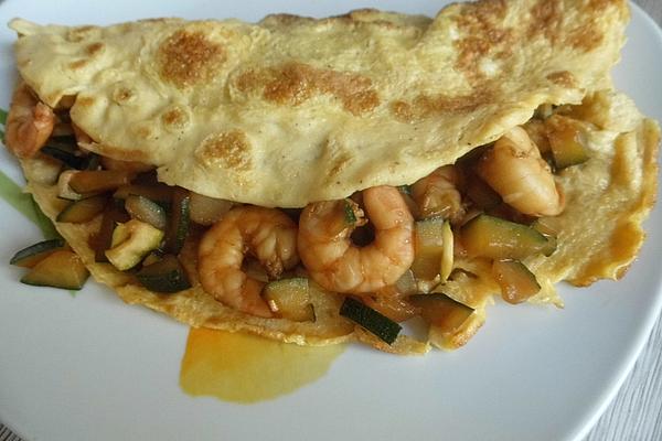 Shrimp – Zucchini – Omelette