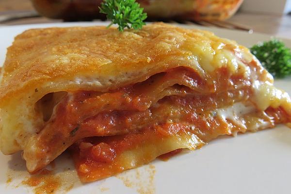 Simple Vegetarian and Lactose-free Lasagna