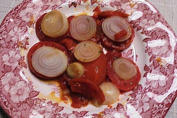 Sliced ​​fried Beefsteak Tomatoes À La Didi