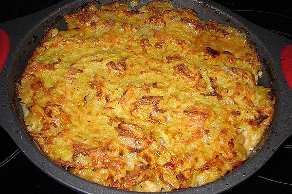 Sliced ​​meat with Potato Topping