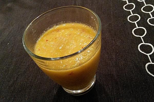 Smoothie with Banana, Orange, Apple, Kiwi