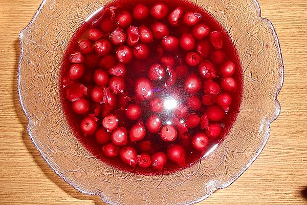 Sour Cherry Compote Great-grandmother`s Style