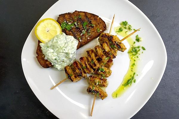 Souvlaki with Tzatziki