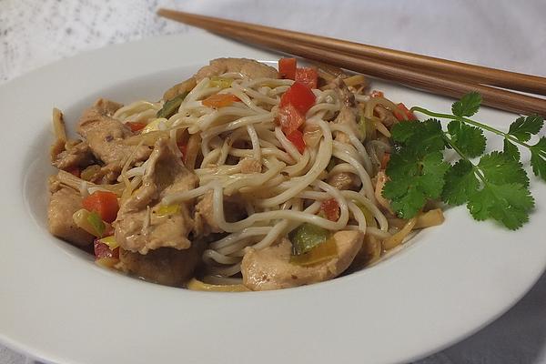 Soy Chicken with Vegetables and Glass Noodles