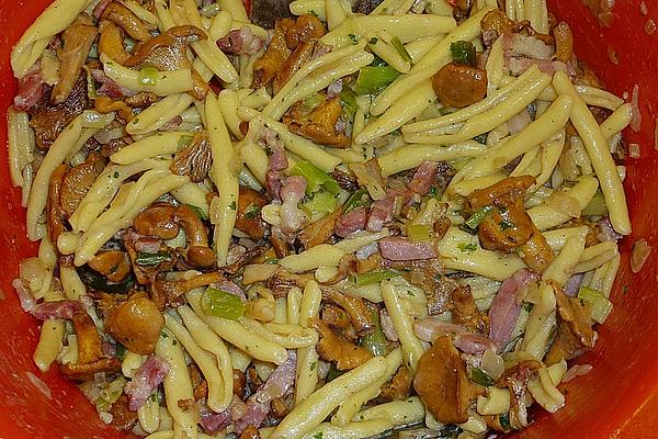 Spaetzle Salad with Chanterelles