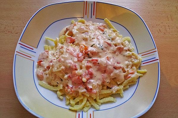 Spaetzle with Cheese and Cream Sauce À La Leeloy