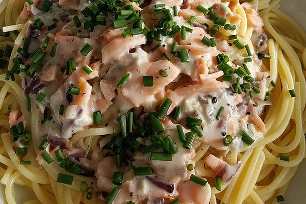 Spaghetti in Gorgonzola – Salmon – Sauce