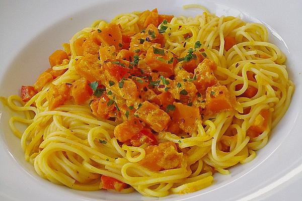 Spaghetti in Pumpkin Sauce