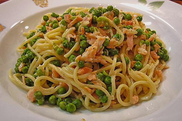 Spaghetti in Salmon Cream