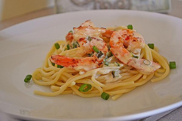 Spaghetti in Shrimp – Lemon Sauce