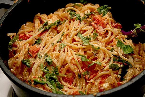 Spaghetti – Tomato – Feta – Pan