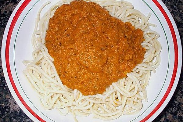 Spaghetti with Carrot Sauce