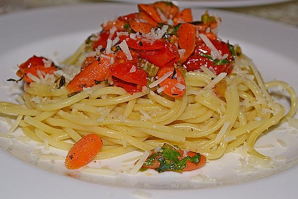 Spaghetti with Cherry Tomatoes