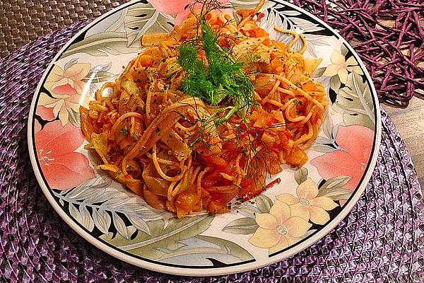 Spaghetti with Fennel Tomato Sauce