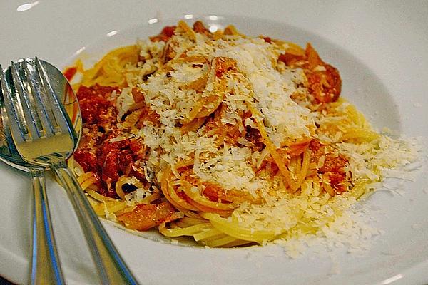 Spaghetti with Fennel – Tomato Sauce