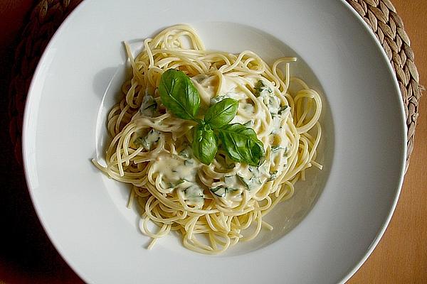 Spaghetti with Lemon Cream Sauce