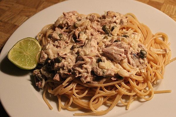 Spaghetti with Lime and Tuna Sauce