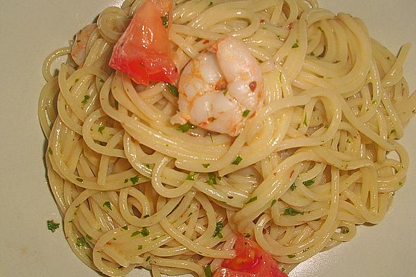 Spaghetti with Prawns Sauce