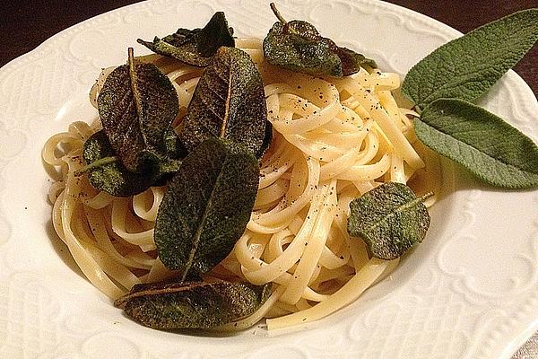 Spaghetti with Sage Leaves