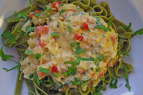 Spaghetti with Sheep Cheese Sauce