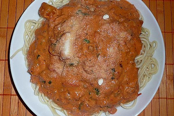 Spaghetti with Smoked Salmon and Cheese