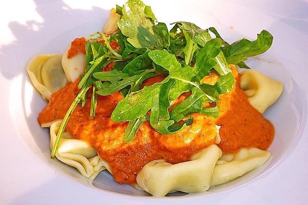 Spaghetti with Tomato-mascarpone Sauce and Carrots
