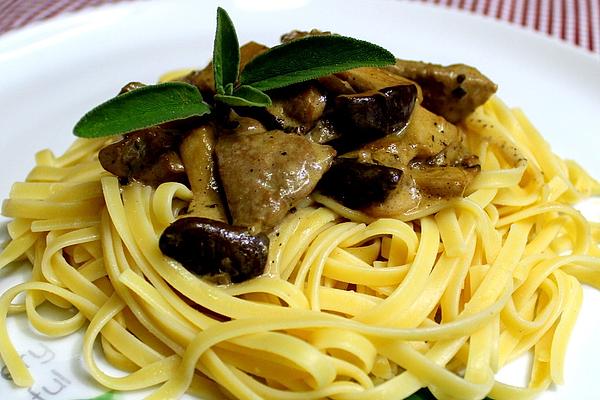 Spaghetti with Veal Liver Ragout