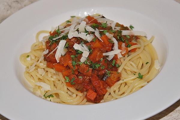 Spaghetti with Vegetable Bolognese