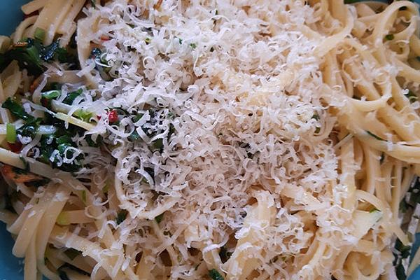 Spaghetti with Wild Garlic