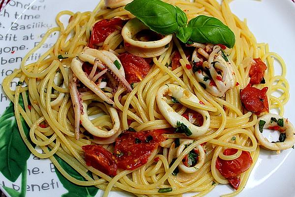 Spaghettini with Calamaretti