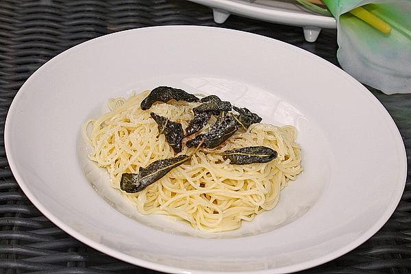 Spaghettini with Very Best Sage Butter