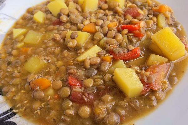 Spanish Lentil Stew, Vegetarian