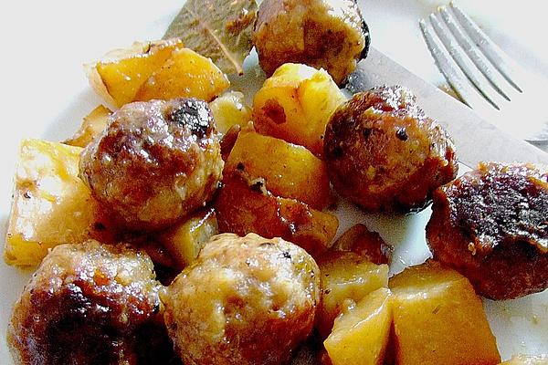 Spanish Potato Meatballs Pot