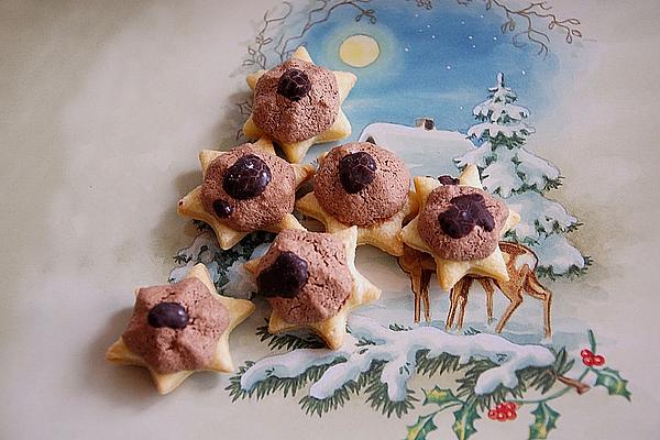 Spiced Stars with Chocolate Meringue