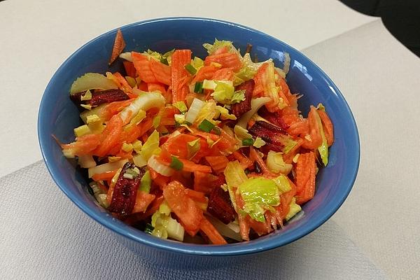 Spicy Carrot Salad with Celery